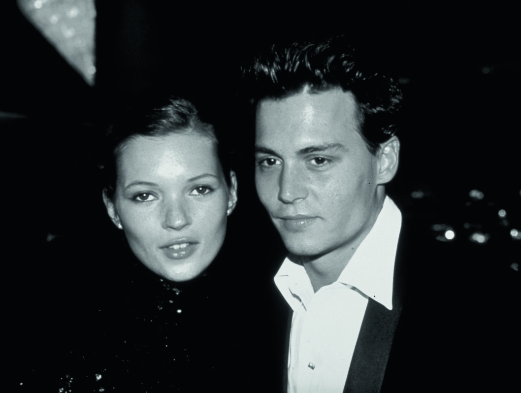 Johnny Depp And Kate Moss At The Golden Globe Awards