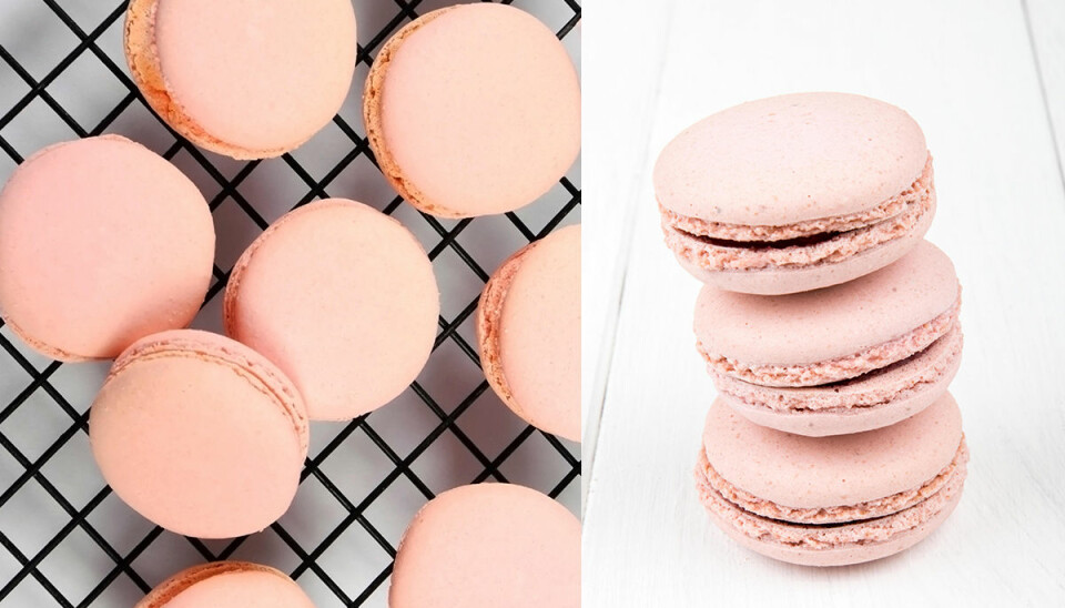 Recept: Sockerfria macarons med smak av hallon