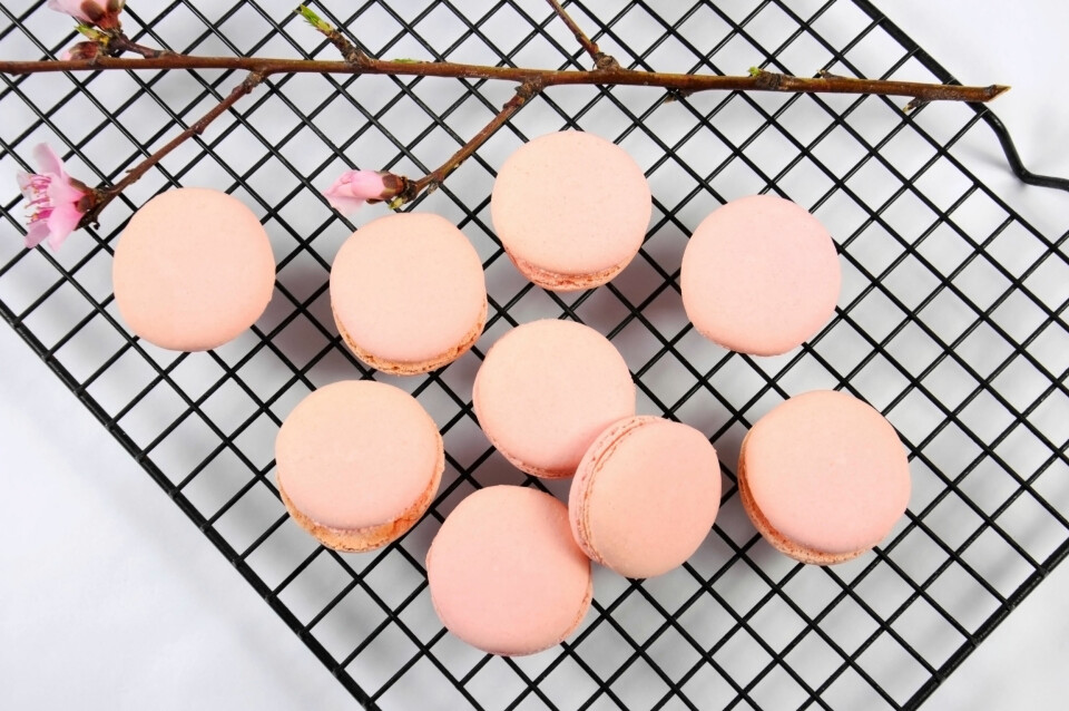 Recept: Sockerfria macarons med smak av hallon