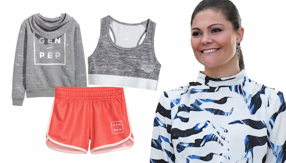 Kronprinsessan Victoria släpper träningskollektion med H&M – se alla plagg här!