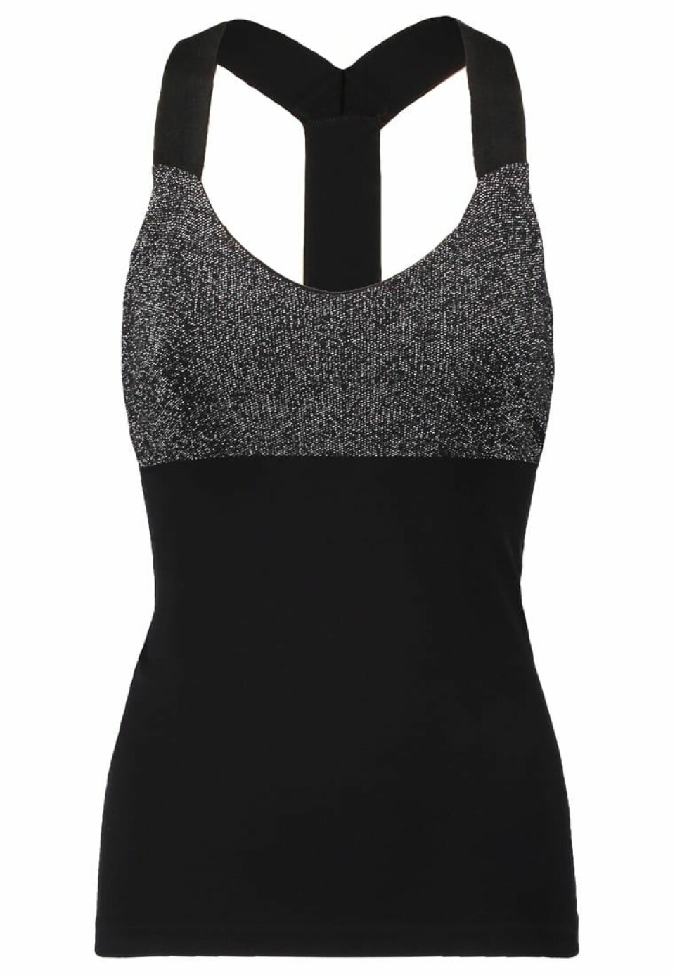 Slimmad topp med glitterdel från Yogasearcher.