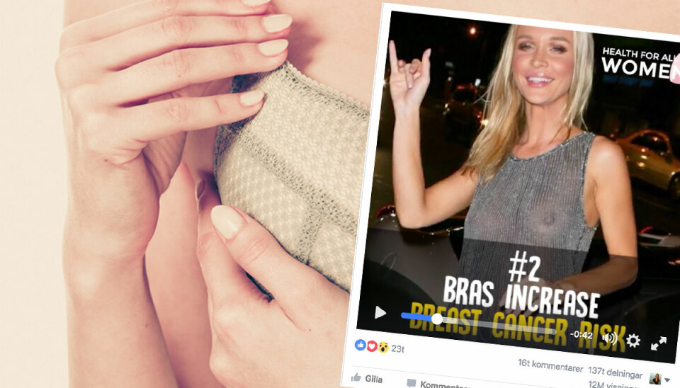 Falsk video om bröstcancer sprids i sociala medier