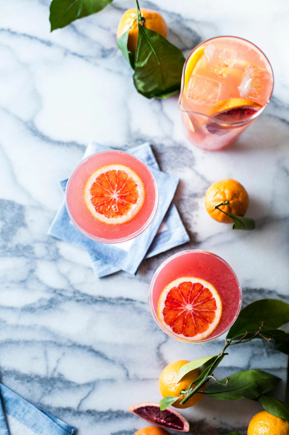 Underbar välkomstdrink med prosecco och grapefrukt