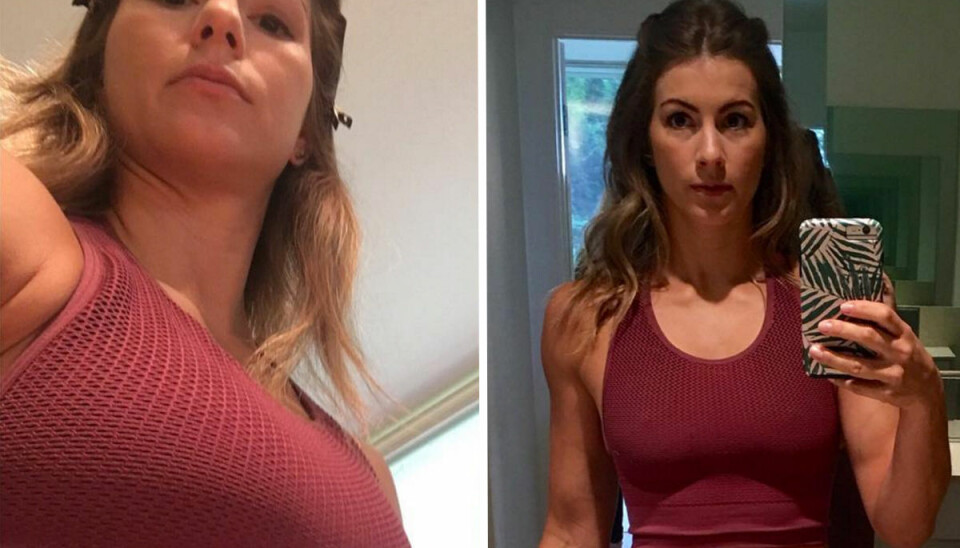 Fitnessmodellens ärliga magbild gör succé