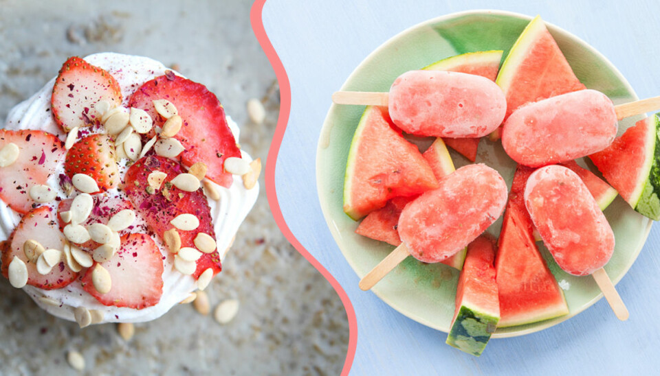 Isglass, enkel tårta och 3 andra drömrecept med vattenmelon