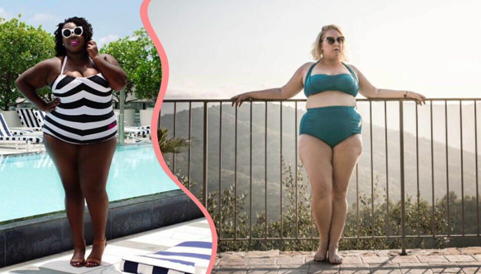 8 kvinnor som visar att alla kroppar är strandkroppar