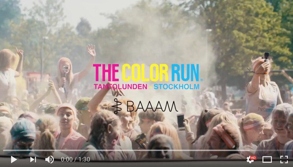 Så blev årets färggladaste lopp – se videon från The Color Run här!