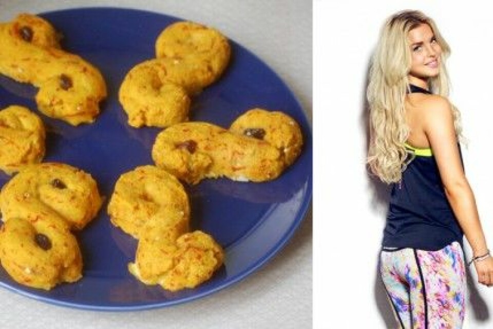 Amelie Håkansson bakar nyttiga lussebullar med proteinpulver. Amelie Håkansson bakar nyttiga lussebullar med proteinpulver.