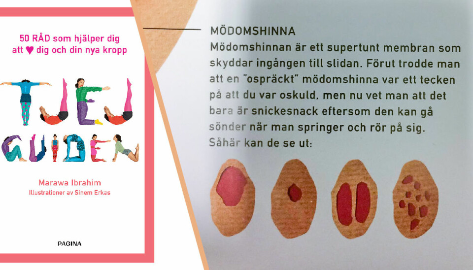 Bok för unga tjejer skriver om ”mödomshinnan”: ”Sprider myter”
