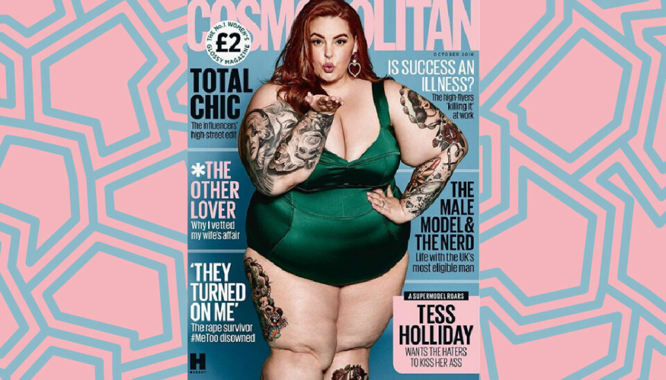 Tess Holliday hyllas för coola Cosmopolitan-omslaget