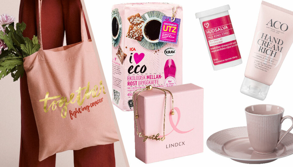 Handla rosa! 13 produkter som stödjer Cancerfonden