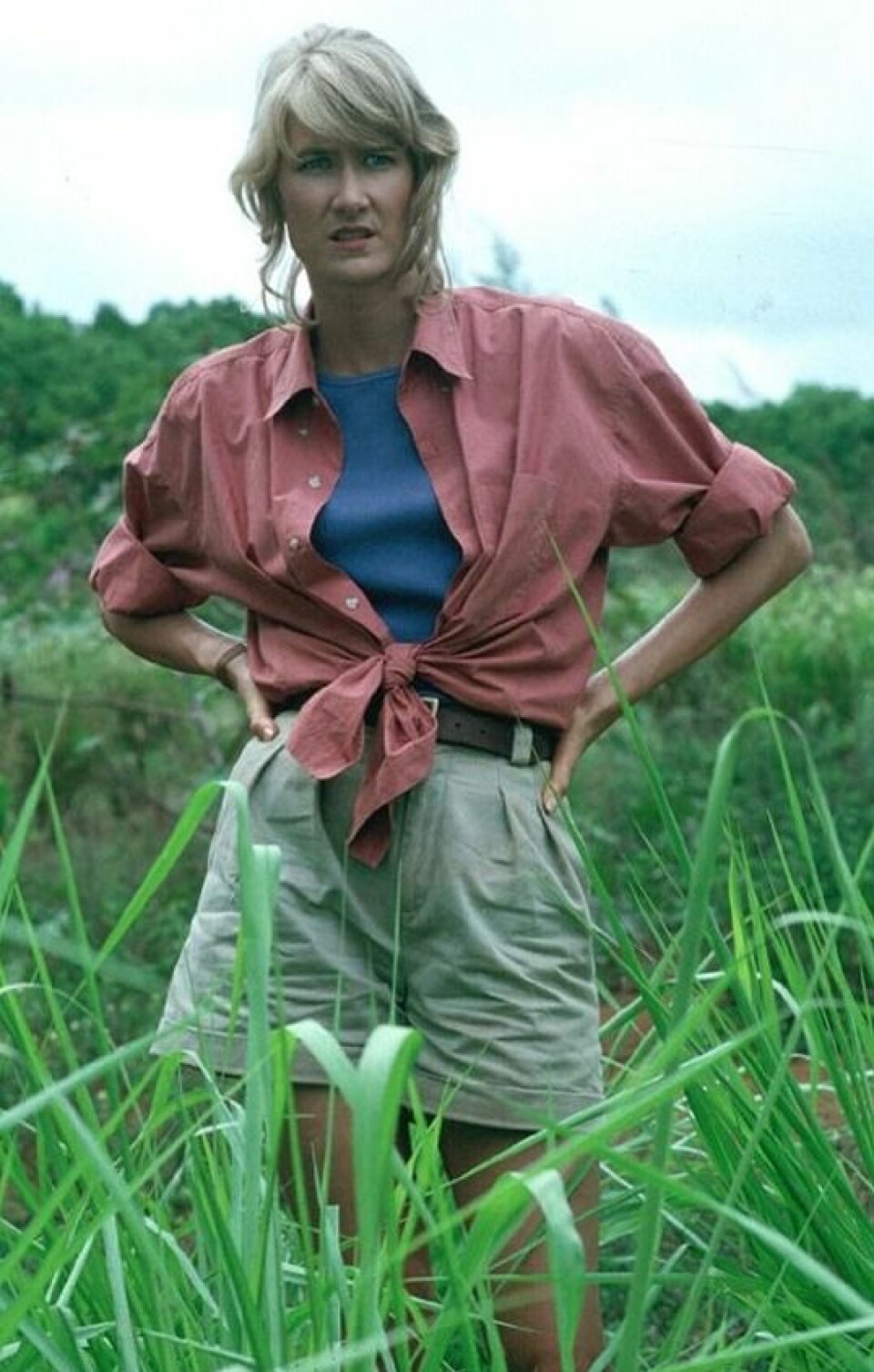 Det kanske känns länge sedan första Jurassic Park hade premiär – men det är faktiskt perfekt länge sedan. För vill du ha en relativt moderiktig outfit (minus cargoshorts) kan du ge dig på Laura Derns karaktär.Källa.