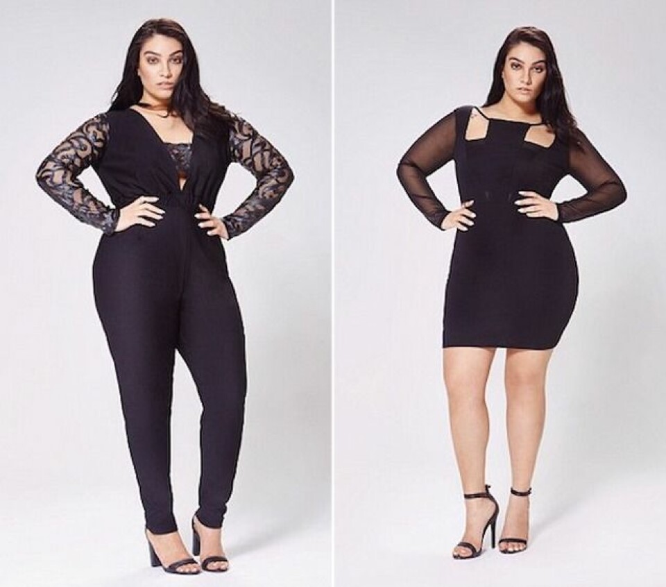 Modellen släpper klädlinje för plus size
