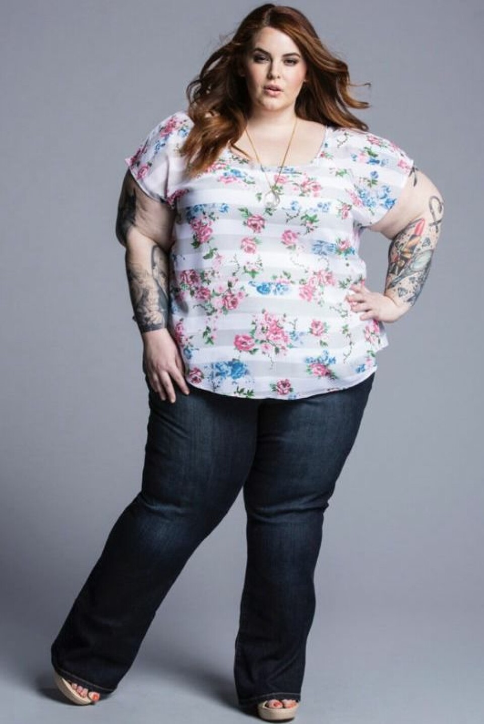 Plus size-modellen gör helt oretuscherad klädkampanj