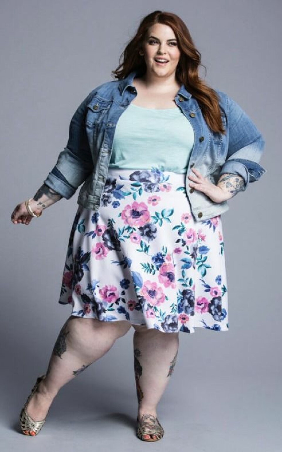 Plus size-modellen gör helt oretuscherad klädkampanj