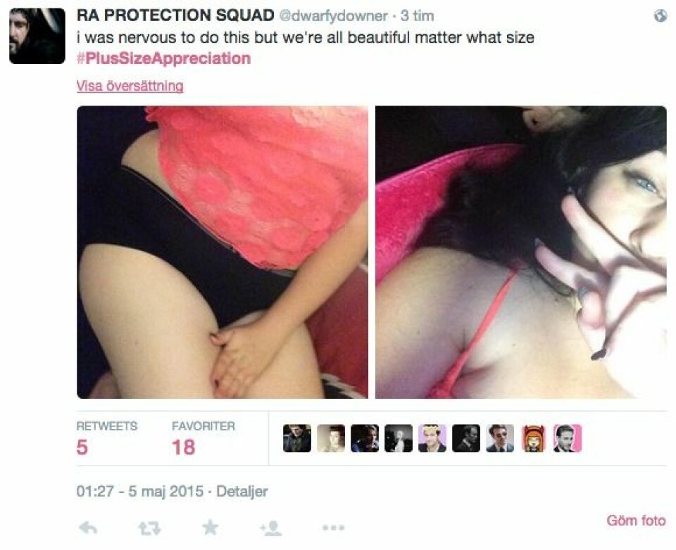 Nya hashtagtrenden hyllar kvinnors kurvor på Twitter