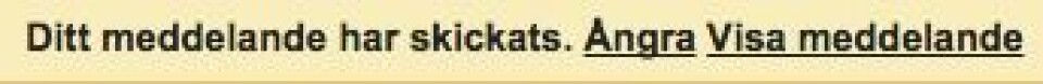 Nya funktionen gör att du kan ångra skickade mejl