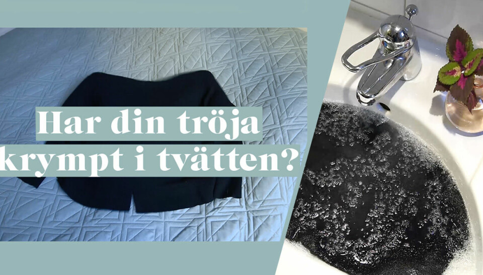Så lätt räddar du kläder som krympt i tvättmaskinen