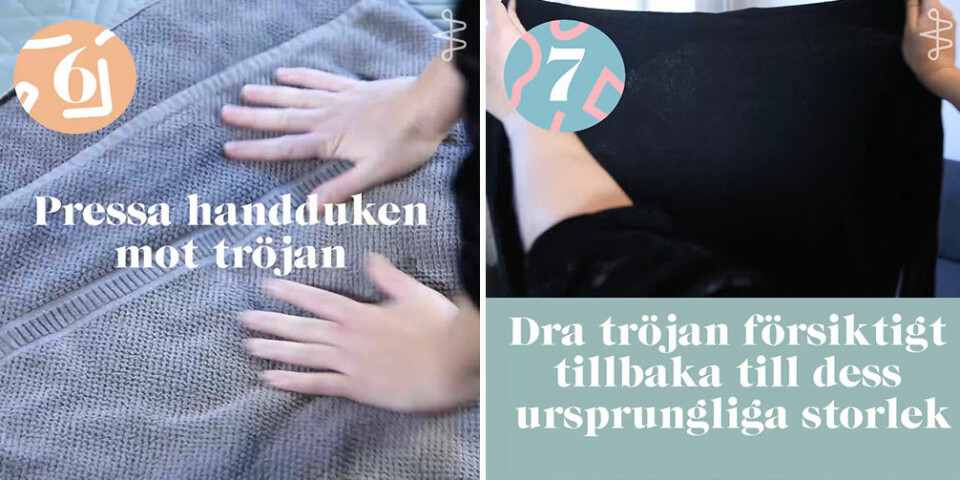 Så lätt räddar du kläder som krympt i tvättmaskinen