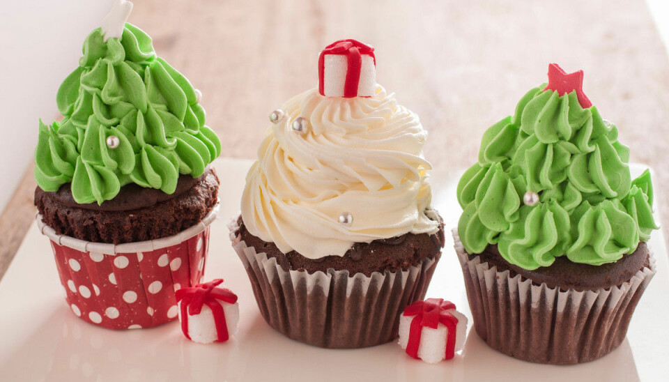 Recept: Juliga julgranscupcakes