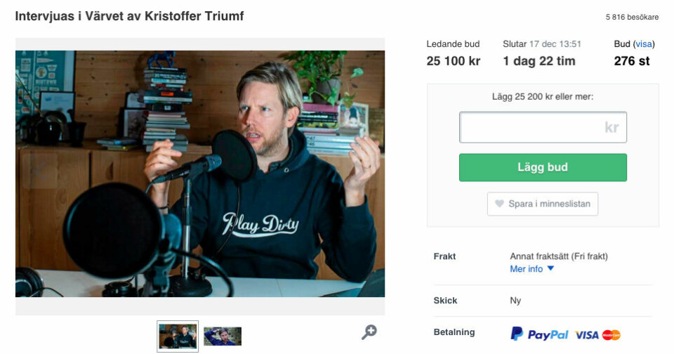 12 grymma Tradera-auktioner som stödjer Musikhjälpen