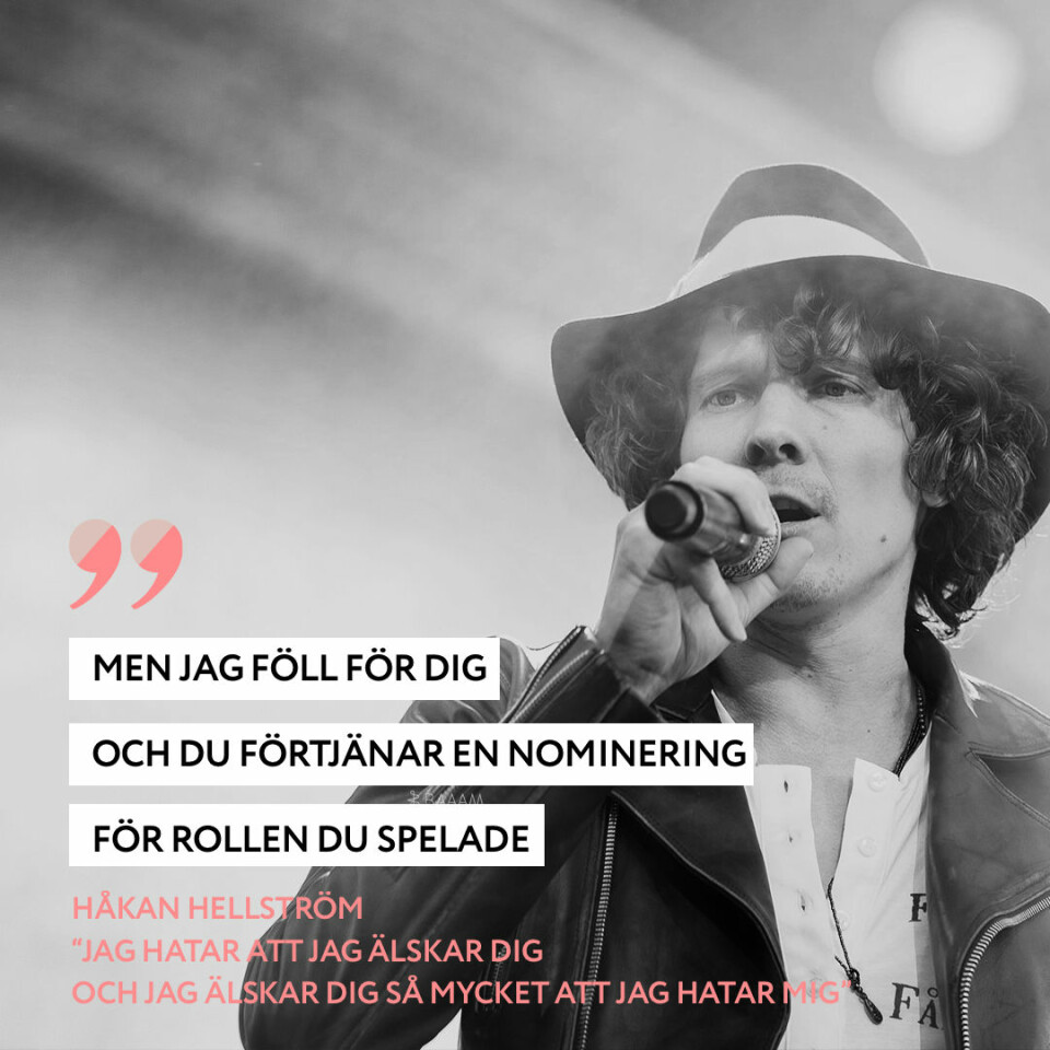 18 citat av Håkan Hellström som går rakt in i hjärtat