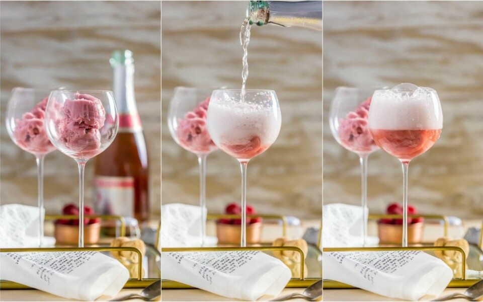 Fixa Eurovision-drinken med prosecco och hallonsorbet