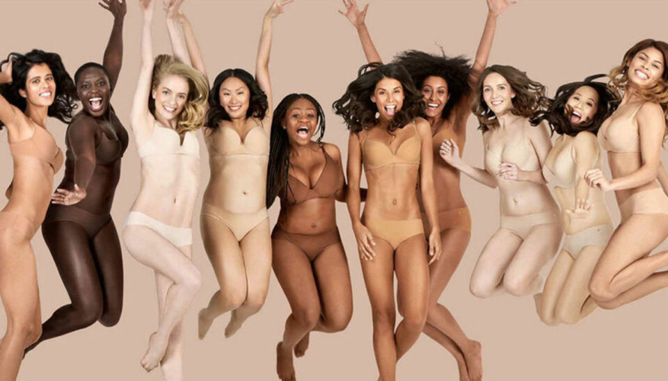 Naja har släppt en underklädeskollektion i flera nyanser av nude