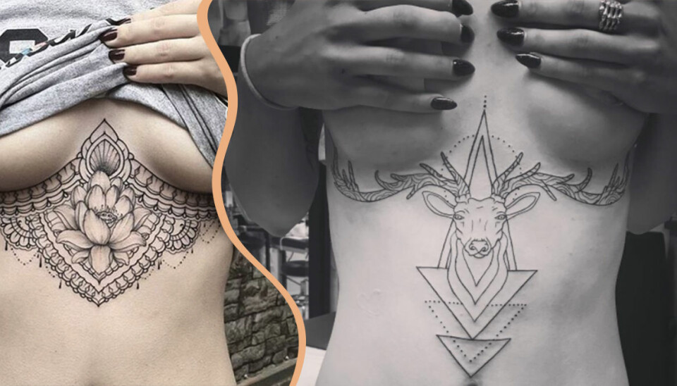 Inspiration: 17 trendiga tatueringar under brösten