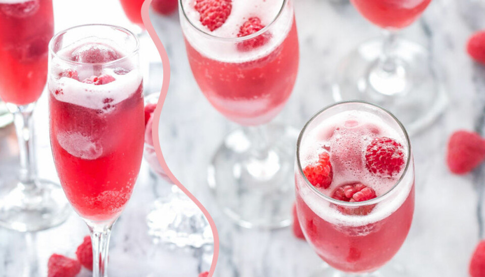 Så gör du läckra bellinin – med hallonsorbet och cava