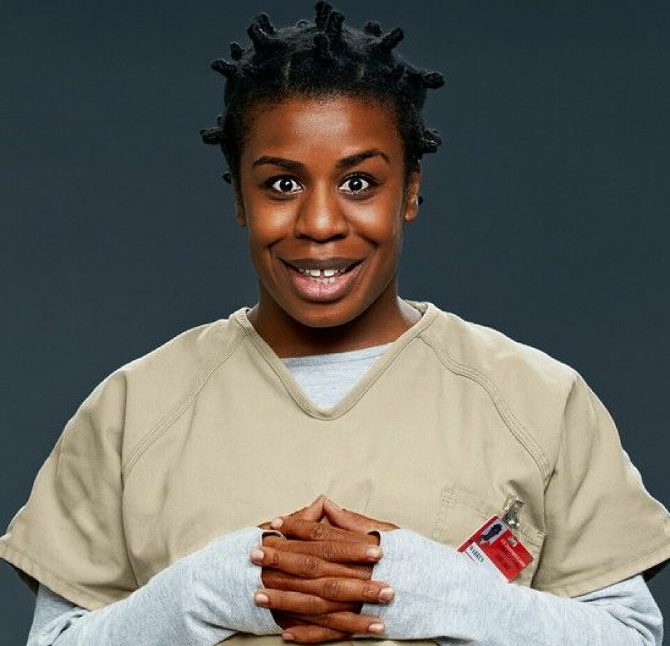 Suzanne 'Crazy Eyes' Warren är inte lika elegant...