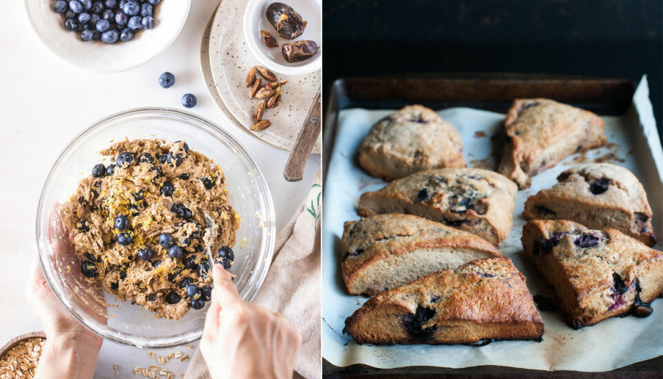 Recept: Somriga scones med färska blåbär