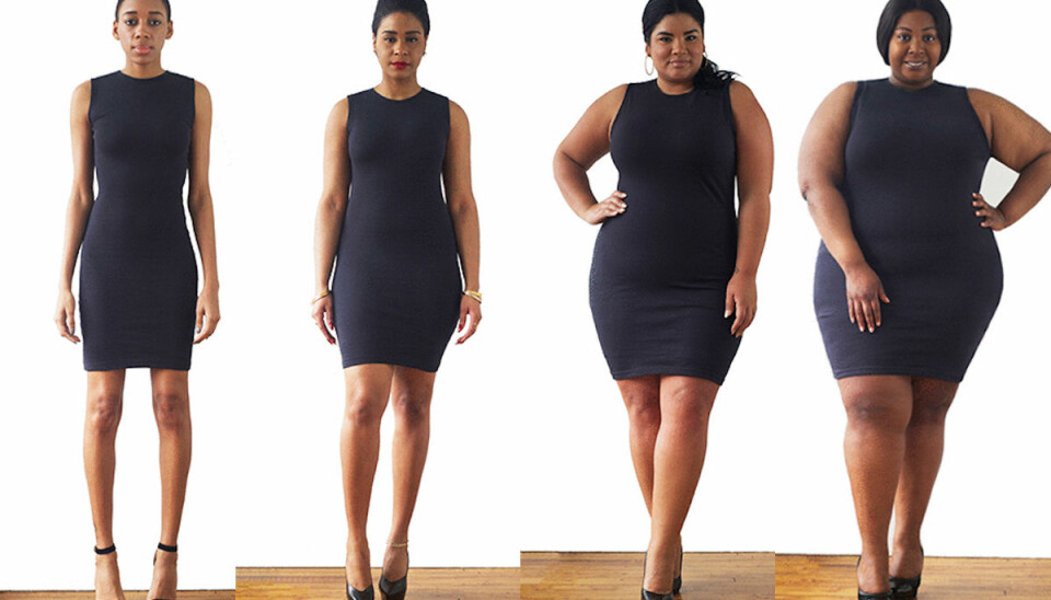 Se klädmärket som visar samma outfit på olika kroppar