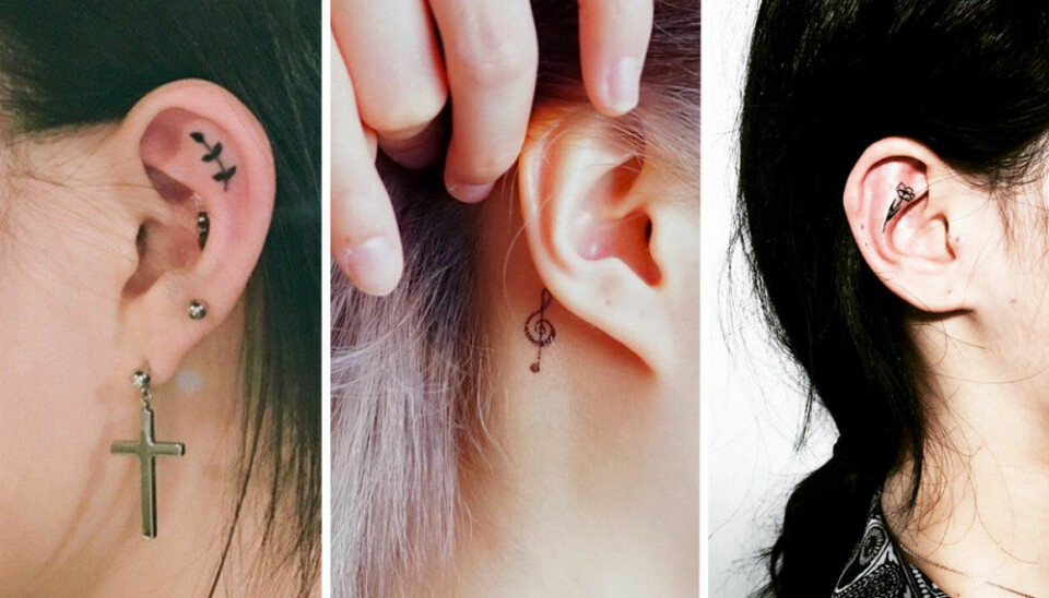 Inspiration: 25 små tatueringar till örat