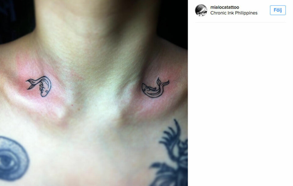 Fiskarna. Foto: @mialocotattoo