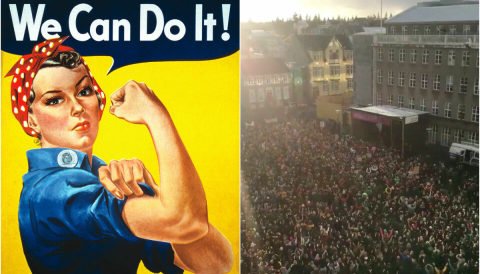 Isländska kvinnor står upp mot orättvisa löner – lämnar sina jobb i protest