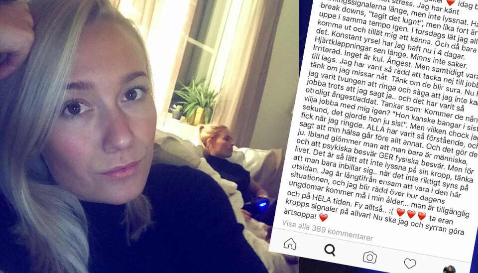 Ellen Bergström sjukskriven för akut stress – läs hennes starka inlägg här!
