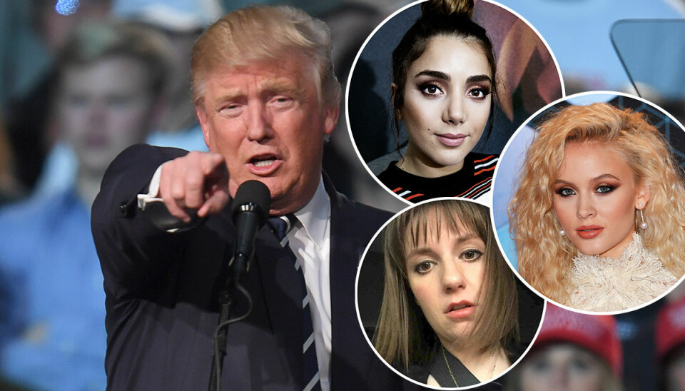 Så reagerar kända kvinnor på Trumps seger