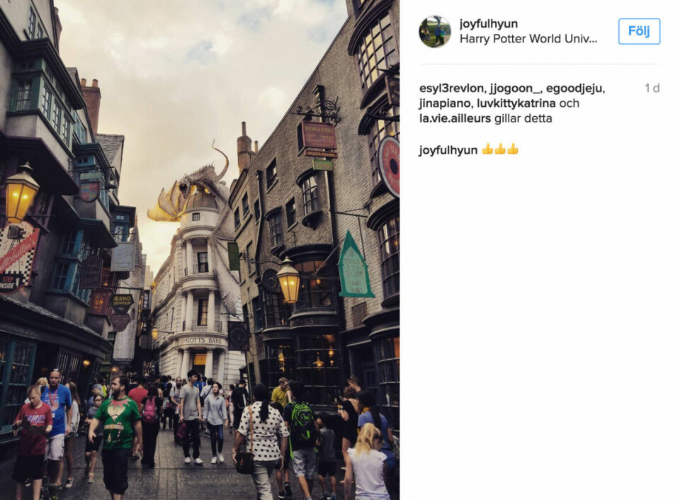 Universal Studios Temaparker. @joyfulhyun