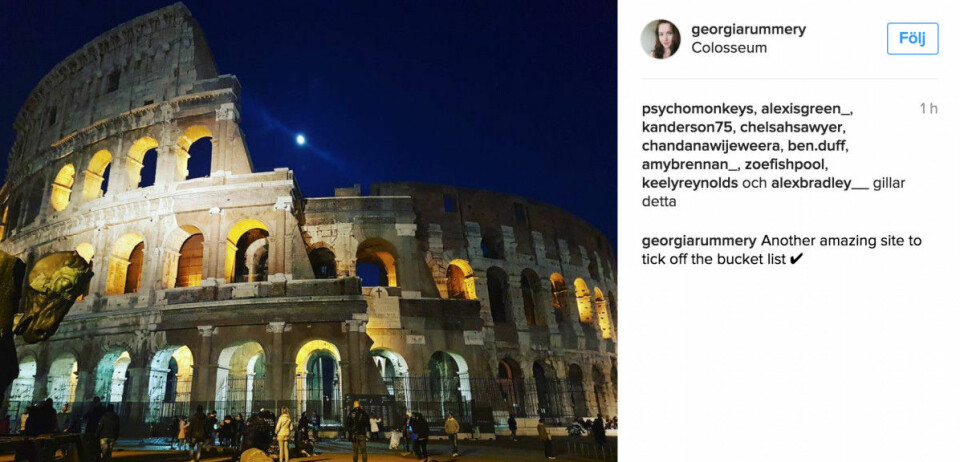 Colosseum i Rom. @georgiarummery