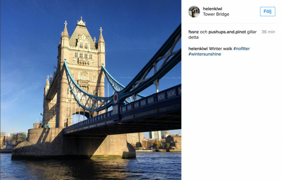 Tower Bridge i London. @helenkiwi