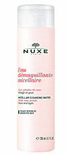 Ett micell&auml;rt vatten som dessutom tar bort smink och &auml;r helt alkohol- och parfymfritt. Med rosvatten och gr&ouml;nt te, fr&aring;n NUXE.