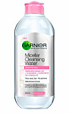 Det micell&auml;ra vattnet avl&auml;gsnar effektivt smink, minskar irritation i huden och &aring;terfuktar, fr&aring;n Garnier.