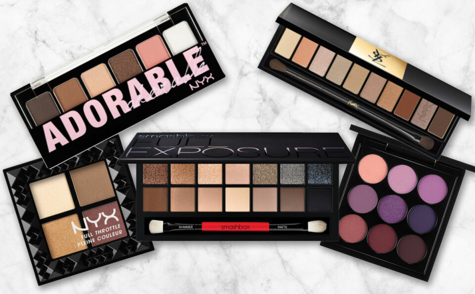 Klicka dig vidare i bildspelet för att se alla ögonskuggepaletter.