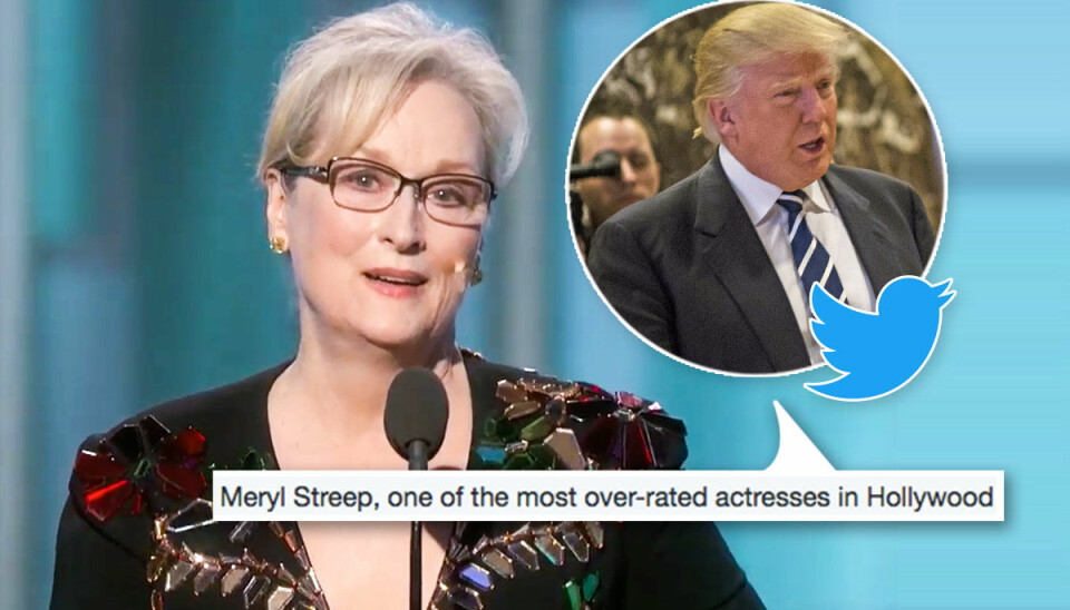Trumps svar på Meryl Streeps powertal om mångfald: ”Mest överskattad i Hollywood”