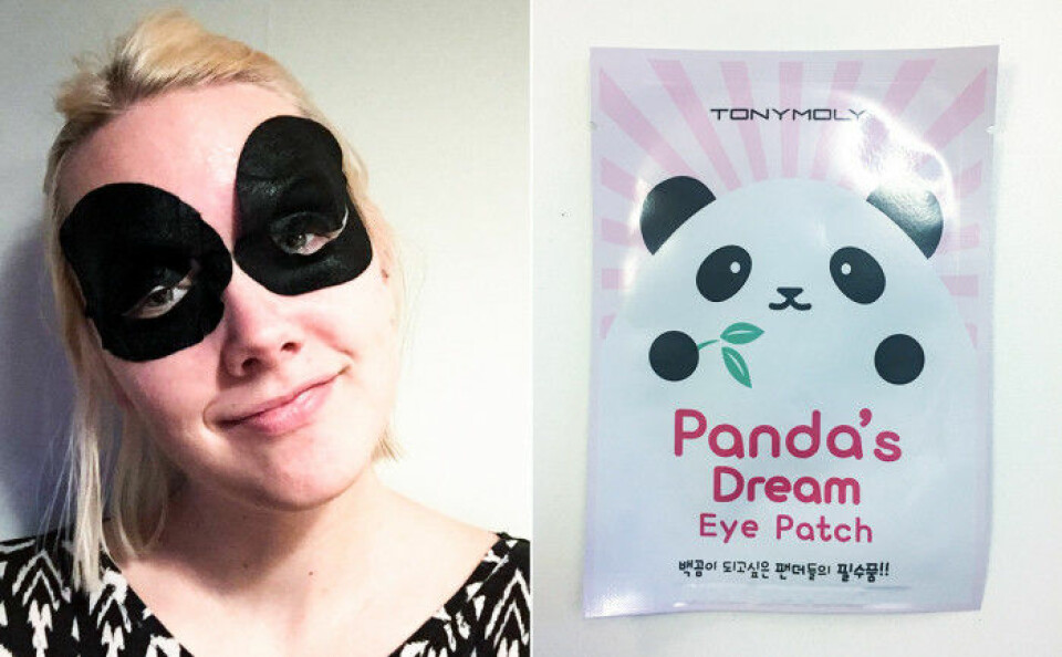 Nathalie testar Tony Moly Panda’s Dream Eye Patch. Nathalie testar Tony Moly Panda’s Dream Eye Patch.