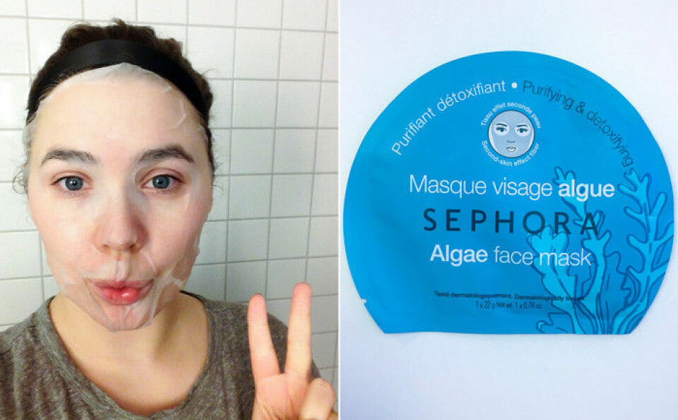 Elsa testar Sephora Algae Face Mask. Elsa testar Sephora Algae Face Mask.