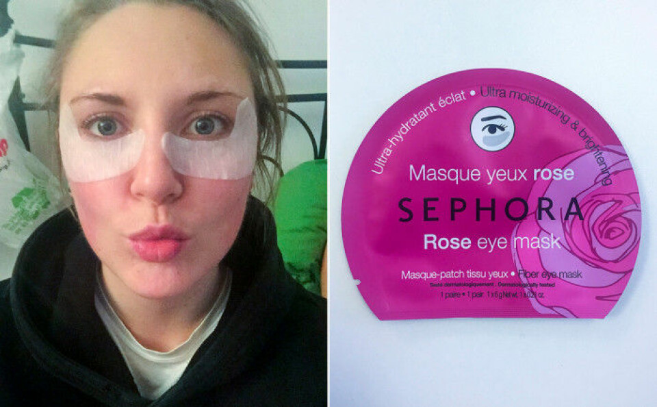 My testar Sephora Rose Eye Mask. My testar Sephora Rose Eye Mask.