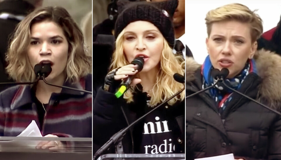 ”Presidenten är inte Amerika – vi är Amerika” – hör kändisarnas powertal från Women's March