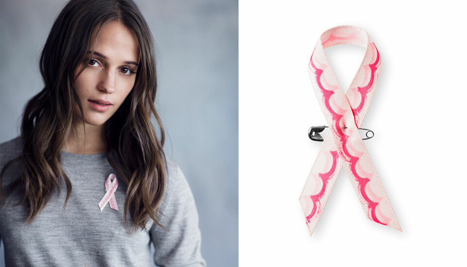 Alicia Vikander designar rosa bandet 2016